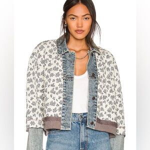 Free People Women’s Ditsy Denim Jacket XS/S